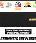 6 Ft By 50 Ft Black Fence Privacy Screen Cover Windscreen Built Tough With Heavy Duty Brass Grommets And Cable Zip Ties