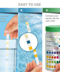 Using 7 In 1 Pool Test Kit With 100 Strips For Home Pool Care Accurate pH Total And Free Chlorine Bromine Hardness Alkalinity