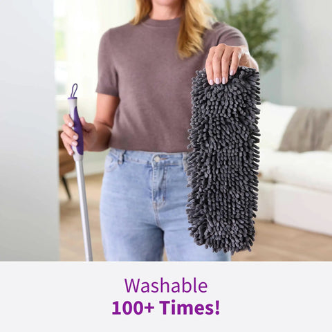 Rejuvenate Power Max Sweeping Mop With Reusable Microfiber Pads For Hardwood And Tile. Features Steel Handle And Wide Head To Clean Tight Spots And Corners Perfectly. Easy Gliding Action Makes Tidy Up A Breeze.