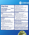 Heavy Lift 12 Hour Guaifenesin Extended Release Expectorant Smooth Chest Congestion Relief 100 tablet drug facts label.