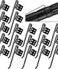 20 Pack Metal Flashlight Clips for Removable Accessories, durable rust-resistant penlight clip replacements for everyday carry