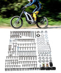 Dirt Bike Fairing Screws Kit With Bolts Nuts Washers And Spacers For Full Body Panels 246 Piece Hardware Set Includes M5 And M6 Screws Hex Wrenches Mounting Clamps And All Necessary Fasteners For Quick Easy Motorcycle Assembly. for dirt bike fairing hardware set with assorted bolts, nuts, washers, spacers