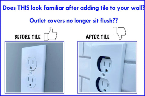 Electrical Box Extender Kit For Recessed Outlets And Tile Backsplashes Easy Install DIY Friendly To Fix Loose Outlets And Create A Flush Look Compatible With Light Switch Extenders No Demolition Needed Safer Wiring And Cleaner Walls