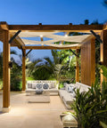 Heavy Duty 45 Degree Corner Support Brackets Built Like A Tank Rock Solid Steel Angle Braces used in modern wooden pergola.