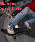 Skateboard Spark Plate For Bold Tricks And Daring Rides Black Elevate Your Ride With A Sick Spark Show Easy Mount On Any Deck Safe Installation For Street And Park Sessions