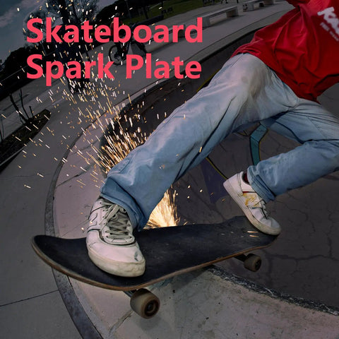 Skateboard Spark Plate For Bold Tricks And Daring Rides Black Elevate Your Ride With A Sick Spark Show Easy Mount On Any Deck Safe Installation For Street And Park Sessions