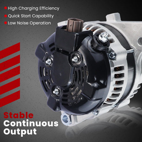 Beefed Up 12V 130Amp Alternator For Toyota Tacoma 2005 To 2015 And 4Runner 2003 To 2009 4.0L V6 With 7 Grooves CW Pulley