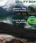 Rugged All Purpose Rope One Quarter Inch And Three Eighths Inch Diamond Braided Polypropylene Nylon Cord for outdoor use.