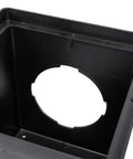 Square Catch Basin Drain Kit With Two Opening Basin Black Plastic Grate Two Outlet Adapters And One Outlet Plug 12 Inch Stormwater Drainage Solution For Yards Patios And Hardscapes