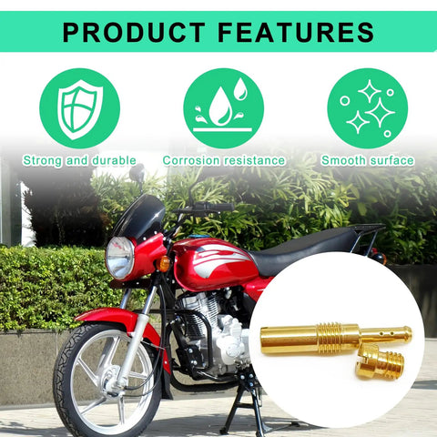 Carburetor Jet Kit 20 Piece Brass Main And Slow Pilot Jet Set For Scooters ATVs Karts And GY6 Engines, red motorcycle backdrop