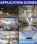 Various industrial and commercial settings using Led Linear High Bay Light 300W Shop Lights Fixture 45000 Lumens 5000K Daylight 0 To 10V Dimmable