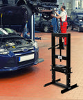 6-Ton Hydraulic Shop Press With Adjustable Working Table And H-Frame, Benchtop Garage Press For Auto Body Repair, Black