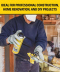Person using Spray Foam Gun Cleaner And Uncured Polyurethane Foam Dissolver 12.3 Oz 1 Pack For Quick Cleanup Of Insulation Guns