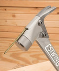 Close-up of AL-PRO Aluminum Framing Hammer 14 Oz with Straight Rip Claw and magnetic nail starter, smooth face.