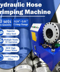 Heavy Duty Automatic Electric Hydraulic Hose Crimping Machine 3600KN With Ten Precision Dies Foot Switch And Three Phase Power for efficient crimping.