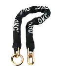 Ultra Security Chain Beefy Heavy Duty Four Foot By Half Inch Hardened Alloy Steel Links With 63.3 HRC Surface Hardness Galvanized And Nylon Sleeve