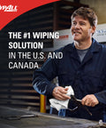Worker holding Disinfecting Wipes With Hydrogen Peroxide Cleaner Fresh Scent 5.75 X 7 Inches Pro Grade Sanitizing Wipes