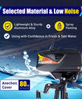 Beast 3.6HP 2 Stroke Outboard Motor With Water And Air Cooling For Inflatable Boats, 55cc Engine, lightweight design