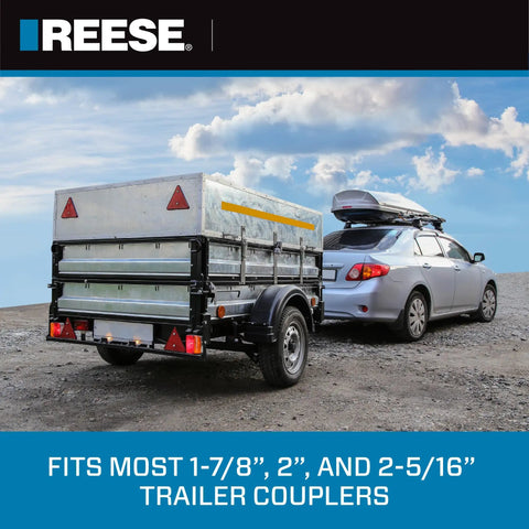 Heavy Duty Universal Trailer Coupler Lock fits most trailers with 1-7/8", 2", and 2-5/16" couplers for secure storage.