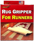 Rug Gripper No Slip Tape For Runners 4 Inch By 25 Foot Pack Of 2 Easy Install Carpet Safe Adhesive Strips Packaging with rolled tape