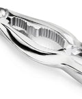 Close-up of 8 Piece Seafood Tool Kit with Lobster Crackers and Forks, Pro Grade Chrome Plated Zinc Alloy, Ergonomic Handles