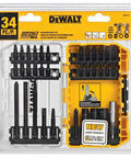 Impact Driver And Screwdriver Bit Set 34 Piece With Connectable Accessory Storage System Pro Grade Bit Bar Patented