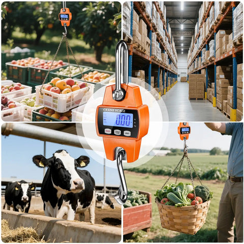 Rock Solid Heavy Duty Digital Hanging Scale Premium Aluminum Crane Gauge 660 Lb Capacity Totally Dead On Readings For Big Rig Hauling And Daily Grind Duties