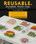 Must Have Food Vacuum Sealer Machine With Digital Display And Visible Tank 8L Air Flow Handheld Portable Sealer with reusable bags