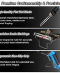 Electric Foam Cutter Hot Knife 200W Air Cooled Foam Cutting Tool with flat hot blade, scale markings, ergonomic grip