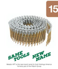Framing Nails 2-3/8 In X 0.113 In 15 Degree Full Round Head Ring Shank Wire Coil Bright Basic Finish 5,000 Count