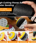 Instructions showing use of the All In One 226 Piece 3 Inch Sanding Disc Kit For Wet And Dry Use With Assorted Grits From 60 To 10000.
