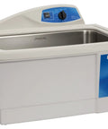 Heavy Duty Game Changer 5.5 Gallon Ultrasonic Cleaner With Built In Heater And Simple Mechanical Timer 120V side view with stainless steel tank.