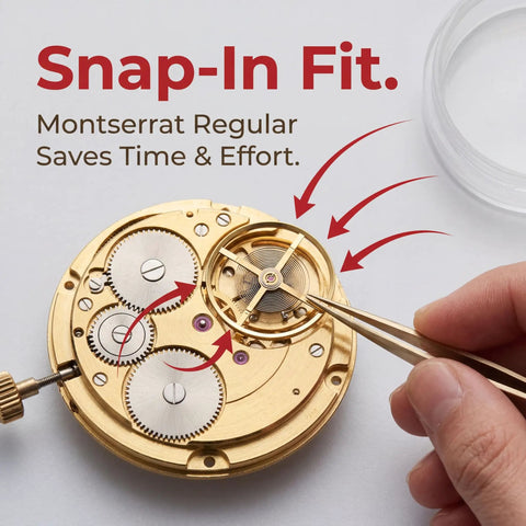 Watch Balance Wheel Alloy Full Swing Movement Part For Repairs 8205 Gear Hairspring And Gear Set Golden Finish Durable