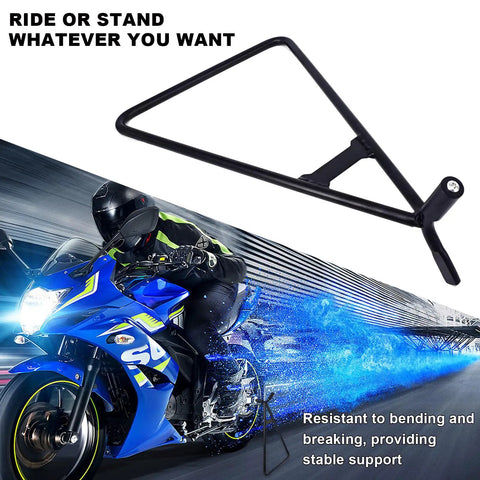 Beefy Heavy Duty Motorcycle Triangle Stand For Dirt Bike Universal Kickstand Rustproof Side Stand For Rear Wheel