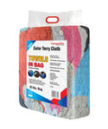 Premium Color Terry Cloth Rags 25 Lb Bulk Bag Super Absorbent Cotton Cleaning Rags for Garage and Shop Use
