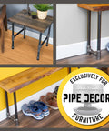 Adjustable Pipe Leg Levelers For 1 Inch Pipe Legs 4 Pack Stop Wobble And Add Height Floor Safe on furniture