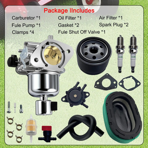 Carburetor Kit For 7000 Series Kohler Engines KT725 KT730 KT735 KT740 KT745 Go To Replacement with air and oil filters, spark plugs.