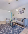 Living room with 1 Light Indoor Adjustable Mini Pendant In Brushed Nickel With Hand Blown Seeded Glass, modern style lighting