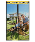 Upgraded Magnetic Screen Door With Full Strip Magnets, Heavy Duty Fiberglass Mesh, Quick Close Auto Closure For Single Doors 36 x 80 Inch