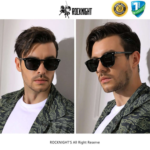 Driving HD Polarized Sunglasses For Men And Women Full Frame Black Shades With UV400 Protection Ultra Lightweight Alloy Temples