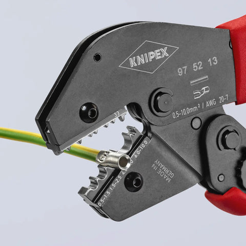 4-Position Crimping Pliers For Non-Insulated Terminals And Connectors, 0.5-10 MM2, AWG 20-7, Lever Transmission