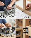 Beast Grade Metric Screws Assortment Kit Loaded With Grade 10.9 Alloy Steel Hex Button Heads being used in various DIY projects.