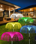 Solar Jellyfish Garden Lights Set Of 5 That Brings Your Yard To Life With Waterproof Outdoor Lit Color Changing Illumination
