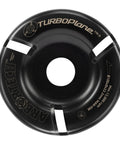 TurboPlane Carbide Woodworking Blade For Angle Grinders, 4 Inch Disc Attachment, top view showing design and logo.