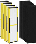 Filter B Replacement for Air Purifier Models AC4825 AC4300 AC4800 AC4850 AC4900 4 Pack with Carbon Filters, showing side view