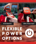 Fast 3.8 GPM Battery Powered Fuel Transfer Pump With Auto Stop Nozzle Dual Power AA Or USB C Portable Gasoline And Diesel Pump