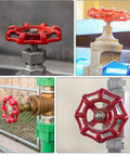 96mm Replacement Gate Valve Handwheel Outdoor Faucet 3.8 Inch Round Water Spigot Handle in use on various outdoor taps