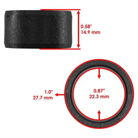 Rear Swing Arm Bushing Kit For Yamaha Blaster YFS200 1988 2006 with pivot shaft solid bushing dimensions shown