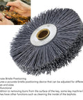 Beefy Deburring Brush For Key Cutting Machines Crimped Wire Wheel Scrub Nylon And Stainless Steel Replacement Carbon Steel