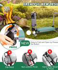 Two In One Garden Kneeler And Seat Bench Foldable Workseat With Eight Inch Wide EVA Foam Pad And Detachable Tool Pouch